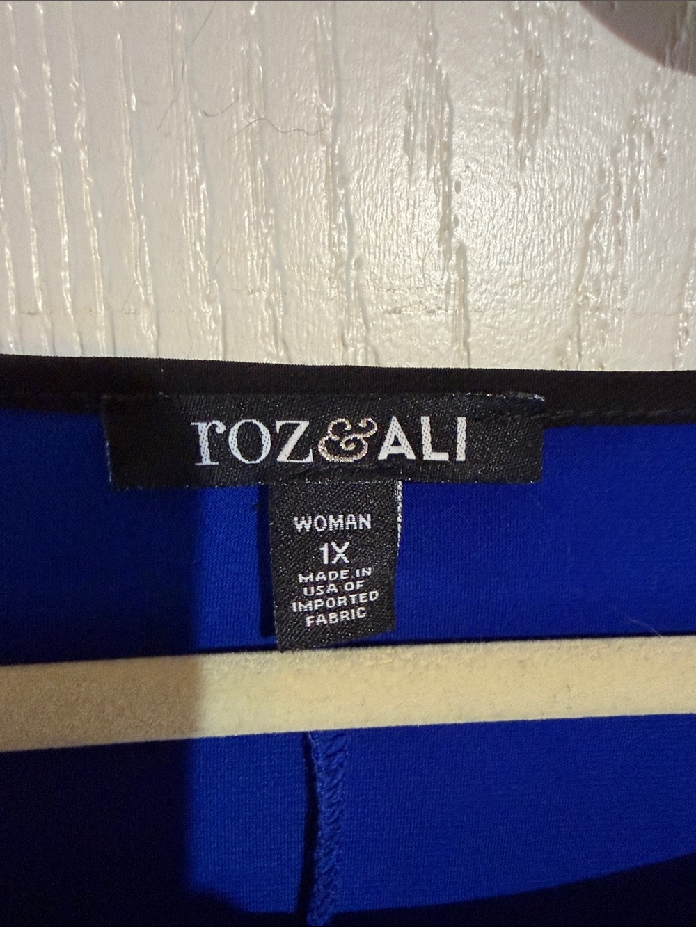 Roz & Ali Royal Blue Shift Dress with Black Trim - Picture 2 of 4